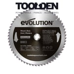 Evolution GW355TCT-60 Wood Cutting Chop Saw Blade 355mm x 25.4mm x 40T