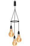 Lighting Flow Battery Powered Pendulum 3x Hanging Lights with 24 hour Timer