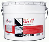 Peinture façade 100% pliolite Blanc mat 10L BATIR 1ER Microporeuse bonne adhéren