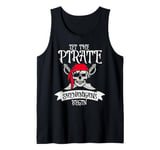 Funny Halloween Skull Let The Pirate Shenanigans Begin Tank Top