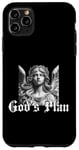 Coque pour iPhone 11 Pro Max Statue d'ange God's Plan – Pour homme, femme, adolescent