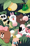 Grupo Erik Poster 91 x 61 cm Line Friends Jungle