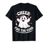 Cheer for the Cure Breast Cancer Awareness Ghost Pink Ribbon T-Shirt