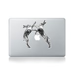 Hares Vinyl Sticker for Macbook (13/15) or Laptop by George Birch