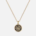 Ted Baker Monella Monogram Gold-Plated Button Necklace