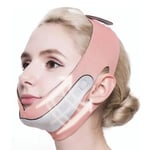 Face Lifting Tape V Shape Face Bandage Facial Shaping Support Belt Pink PAJ