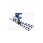 Scheppach - Scie plongeante PL55 + 2x700mm rail de guidage - Puissance 1200W - Profondeur de coupe 55mm - Lame Ø160mm 24 dents - Inclinaison avec