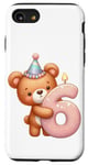 Coque pour iPhone SE (2020) / 7 / 8 Ours en peluche marron pour 6ème anniversaire