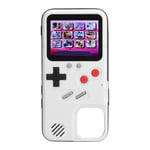 Console De Jeu &agrave; &eacute;Cran Couleur, 36 Jeux Int&eacute;Gr&eacute;S, Coque De Protection Pour Iphone 12 (Blanc)