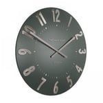 Thomas Kent Mulberry Wall Clock 12 inch Olive Green