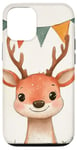 Coque pour iPhone 12/12 Pro Oktoberfest Mignon cerf mignon animal bois animal animal