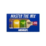 Absolut Mix Miniature Pack with Original, Citron, Lime, Vanilia and Raspberri Flavoured Swedish Vodka, 5 x 5cl