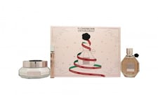 VIKTOR & ROLF FLOWERBOMB CHRISTMAS EDITION GIFT SET 100ML EDP + 10ML EDP TRAVEL 