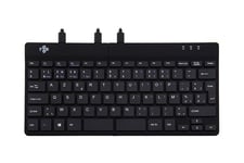 R-Go Split Ergonomisk tangentbord, AZERTY (BE), sort, kablet - tangentbord - AZERTY - belgisk - sort