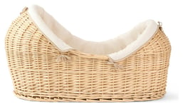 Clair de Lune Organic Cream Noah Pod Moses Basket With Stand