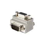 StarTech.com Adaptateur VGA vers VGA à angle droit type 1 - Convertisseur HD15 vers HD15 - M/F - Gris (GC1515MFRA1)