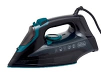 Black + Decker Steam Iron, 3000W, BXIR22004AGB, 225g steam boost Black & Aqua