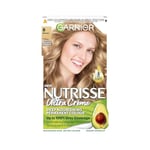 Garnier Nutrisse Permanent Hair Dye, Natural-looking, hair colour result, For All Hair Types, 8 Blonde