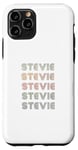 Coque pour iPhone 11 Pro T-shirt Love Heart Stevie Style grunge/vintage noir Stevie