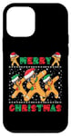 Coque pour iPhone 12 mini Joyeux Noël Dabbing Gingerbread Men with Xmas Hats