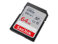 Sandisk Ultra - Flash-Minneskort - 64 Gb - Class 10 - Sdhc Uhs-I