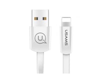 Usams Usb Cable Usams U2 Lightning Flat Cable 1.2M White/White Sj199ip02 Iphone 5/6/7/8/X (Us-Sj199)