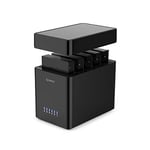 ORICO Station d'accueil 5 Baies sans Outil, USB 3.0 Boîtier de Disque Dur de Type magnétique Support 5 x 18 to -12V6.5A Adaptateur, Compatible avec Windows/Mac OS/Linux (DS500U3)