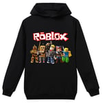 Barn Flickor Pojkar Roblox-tryck Långärmad Luvtröja Huvtröja Topp Bästa Julklapp 5-6 År