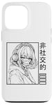 iPhone 13 Pro Max Sad Girl Anime Manga Emo Goth Harajuku Girl Independent Case