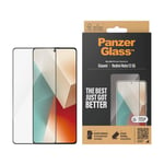 Xiaomi Redmi Note 13 (5G) PanzerGlass Ultra Wide Fit Skjermbeskyttelsesglass - Platinum Strength - Svart Kant