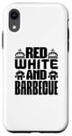 Coque pour iPhone XR Rouge Blanc et Barbecue - Amusant BBQ Lover