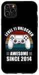 iPhone 11 Pro Max Level 11 Unlocked Video Gamer 11 Birthday Awesome Since 2014 Case