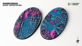 Alien Infestation Bases, Oval 90mm (x2) - Gamers Grass