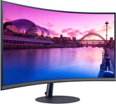 Samsung 32in Essential Curved Monitor, 1000R Curve, FHD 1920x1080, 3000:1 Contrast Ratio, 2 HDMI Ports, 1 DP Port, Built-in Speaker