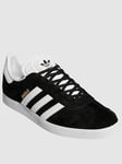 adidas Originals Gazelle - Black/White, Black/White, Size 7, Women