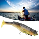 (Black Back Yellow Tail)12.5cm 21g Fishing Lures Silicone Fishing Baits SLS