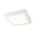 Home Sweet Home Moderne Plafonnier LED Ska | Carré | 22/22/3.6cm | Blanc | lampe de plafond en métal | LED intégré | 15W | 1500lm | 3000k | lumière blanc chaud