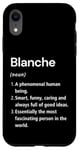 Coque pour iPhone XR Blanche Définition du nom Dictionnaire amusant