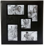 Pioneer Photo Albums Album photo 240 pochettes en similicuir avec cadre en relief Motif famille Noir