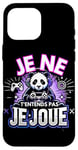 Coque pour iPhone 16 Pro Max Panda Drôle Jeux Video Geek Gaming Gamer Panda