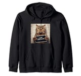 I Eat Chocolate Cat Men Women Kids Boys Girls Teens Family Zip Hoodie