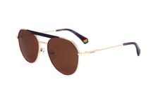 Lunettes de Soleil Polaroid PLD 6211/S/X S9E GOLD VIOLET 57/17/145 UNISEX