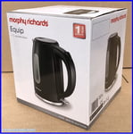 Morphy Richards Equip Black 1.7 Litre Jug Kettle Rapid Boil *BRAND NEW & SEALED*