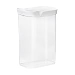 Emsa Optima N11424 Boîte en vrac rectangulaire avec couvercle coulissant Idéal pour portionner 2,2 l 100 % sûr / hygiénique / sans danger | Joint fraîcheur | Sans BPA | Design transparent