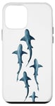 Coque pour iPhone 12 mini Shark - Étui de téléphone mignon pour amoureux de requin