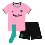 Nike FCB LK NK BRT KIT 3R Ensemble de Football Mixte Enfant, Pink Beam/(Black) (Full Sponsor), FR : L (Taille Fabricant : L)