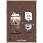 Rigtig Kaffe HOTTER & STRONGER Poster 21x30cm