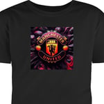 Barn-T-shirt | Bekväm T-shirt för Barn Manchester United svart 9-11 År