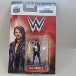 Nano Metalfigs WWE Wrestling AJ STYLES W13  Diecast Metal 4.5cm Mini-Figure Toy