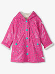 Hatley Girls Tiny Drops Colour Change Sherpa Lined Cosy Jacket, Pink, Size 10 Years